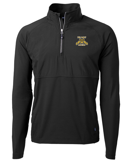 North Carolina A&T Aggies Cutter & Buck Adapt Eco Knit Hybrid Recycled Mens Quarter Zip