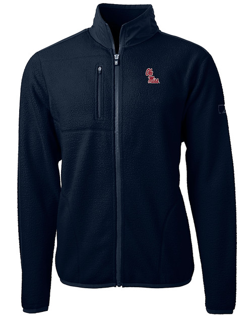Ole Miss Rebels Cutter & Buck Cascade Eco Sherpa Mens Big & Tall Fleece Jacket