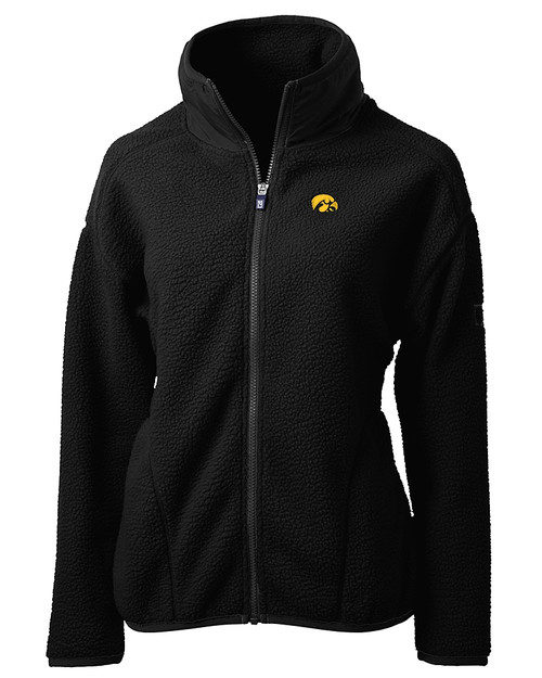 Iowa Hawkeyes Cutter & Buck Cascade Eco Fleece Womens Full Zip Jacket