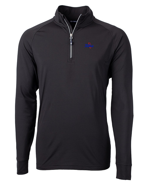 Tulsa Golden Hurricane Cutter & Buck Adapt Eco Knit Stretch Recycled Mens Quarter Zip Pullover