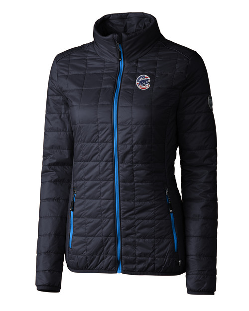 Chicago Cubs Stars & Stripes Cutter & Buck Rainier PrimaLoft®  Womens Eco Insulated Full Zip Puffer Jacket