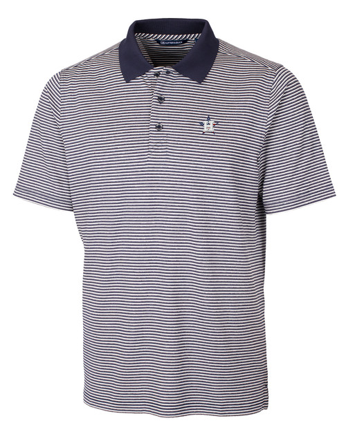 Houston Astros Stars & Stripes Cutter & Buck Forge Tonal Stripe Stretch Mens Polo