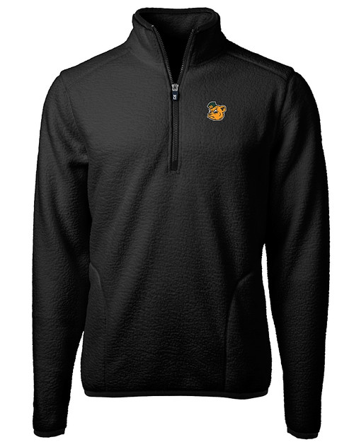 Baylor Sailor Bear College Vault Cutter & Buck Cascade Eco Fleece Mens Quarter Zip Jacket