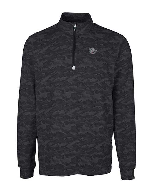 Cincinnati Bearcats College Vault Cutter & Buck Traverse Stretch Eco Camo Print Quarter Zip Mens Big and Tall Pullover