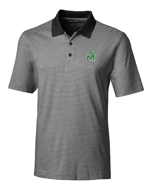 Marshall Thundering Herd College Vault Cutter & Buck Forge Tonal Stripe Stretch Mens Big and Tall Polo
