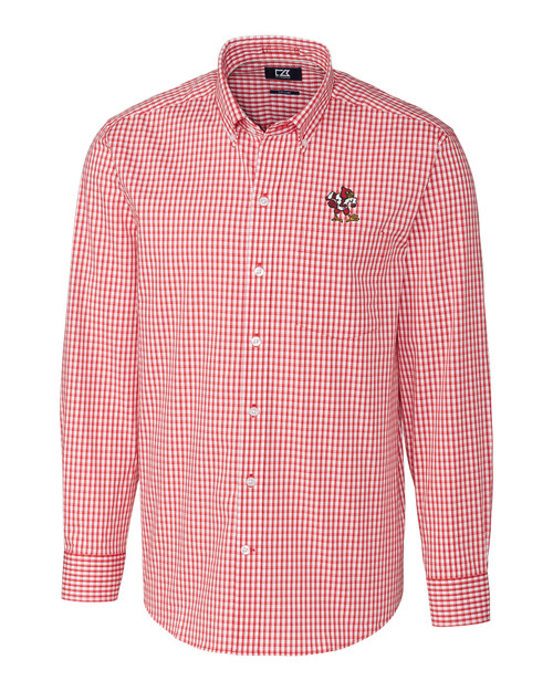 Louisville Cardinals Alumni Cutter & Buck Forge Eco Heather Stripe Stretch  Recycled Mens Polo - Cutter & Buck