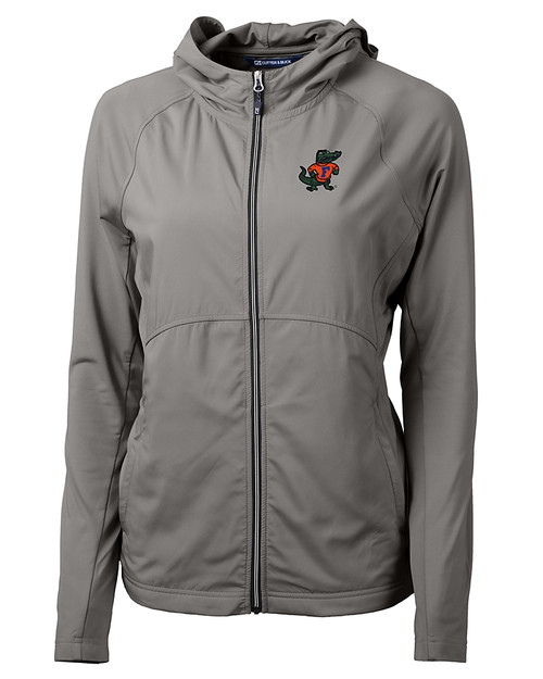 Florida Gators Vintage Cutter & Buck Adapt Eco Knit Hybrid Recycled Womens Full Zip Jacket
