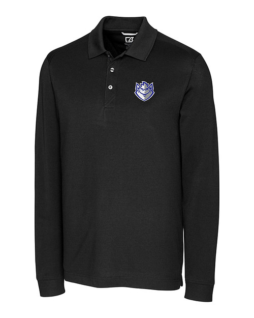 Saint Louis Billikens Cutter & Buck Advantage Eco Tri-Blend Pique Mens Long Sleeve Polo