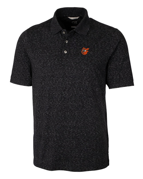Baltimore Orioles Cooperstown Cutter & Buck Advantage Tri-Blend Space Dye Mens Big and Tall Polo