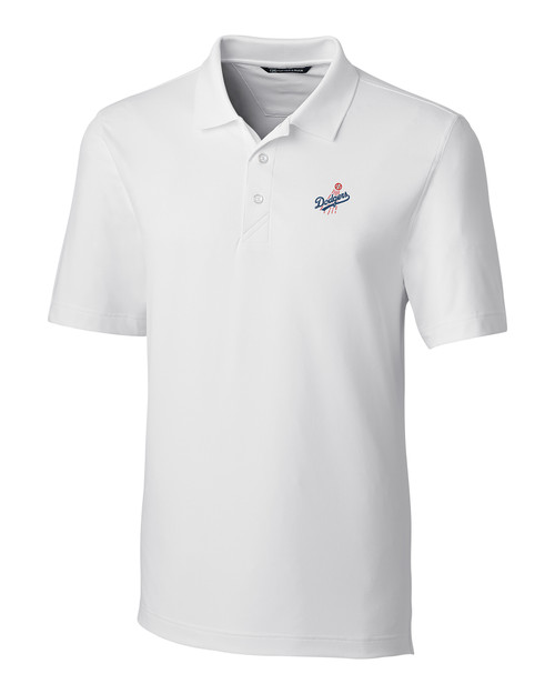Los Angeles Dodgers Cooperstown Cutter & Buck Forge Stretch Mens Big & Tall Polo