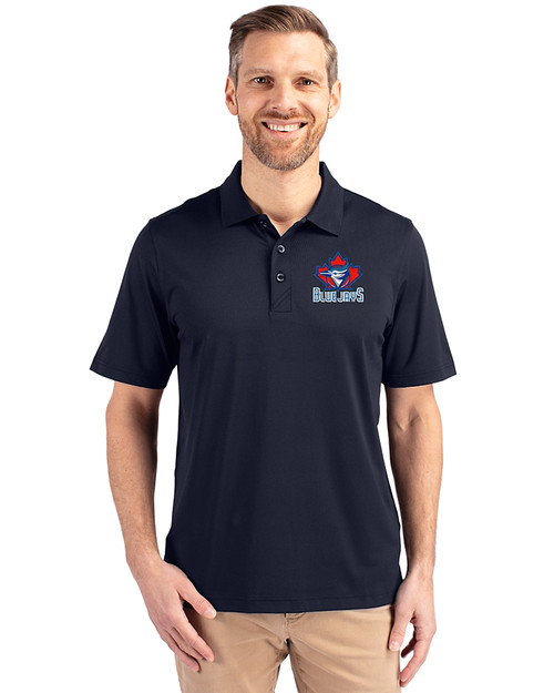 Toronto Blue Jays Cooperstown Cutter & Buck Forge Stretch Mens Big & Tall Polo