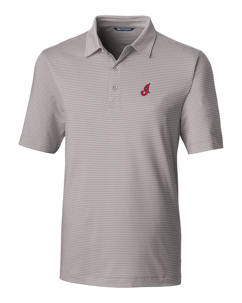 Cleveland Indians Cooperstown Cutter & Buck Forge Pencil Stripe Stretch Mens Big and Tall Polo