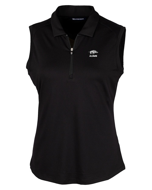 Arkansas Razorbacks Alumni Cutter & Buck Forge Stretch Womens Sleeveless Polo