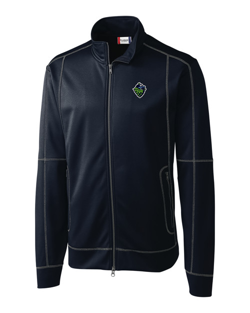 Hillsboro Hops Cutter & Buck Stretch Oxford Mens Long Sleeve