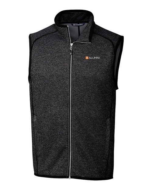 Tennessee Volunteers Alumni Cutter & Buck Mainsail Sweater-Knit Mens Full Zip Vest