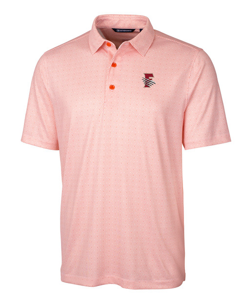 Fresno Grizzlies Cutter & Buck Pike Double Dot Print Stretch Mens Polo