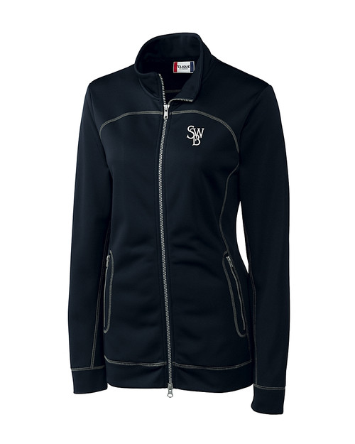 Clique Helsa Performance Womens Full Zip Knit Jacket - Cutter & Buck