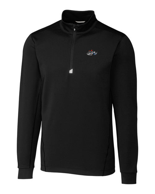 Rocket City Trash Pandas Cutter & Buck Traverse Stretch Eco Quarter Zip Mens Big and Tall Pullover