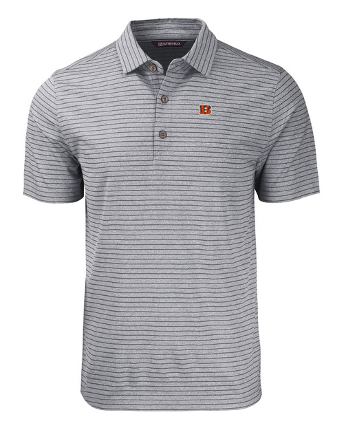 Cutter & Buck Forge Eco Heather Stripe Stretch Recycled Mens Polo - Cutter  & Buck