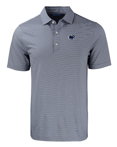 Penn State Nittany Lions Cutter & Buck Forge Eco Double Stripe Stretch Recycled Mens Big &Tall Polo