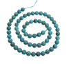 Turquoise Beads Baja Turquoise(Baja,California) 6mm Round  BTR6h 