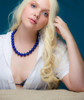 Beads Lapis Necklace 16mm Rds LP16a 