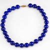 Beads Lapis Necklace 16mm Rds LP16a 