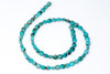 Turquoise Beads Nacozari Turquoise Squares- 6mm Side Drilled NP7b 