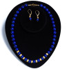Rincon Trading Lapis Necklace w/18k Gold Beads & Earrings LP16d1 