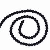 Beads Black Agate (S. Africa)  6mm Rd   BA6 