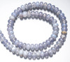 Beads Blue Chalcedony(Malawi,Africa)8mm Rondell BC8o 