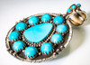  Sleeping Beauty Turquoise & SS Pendant   SBP2e 