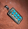 Sleeping Beauty Turquoise Sleeping Beauty & Sterling Silver Pendant   SBP1a 