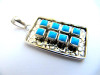Sleeping Beauty Turquoise Sleeping Beauty & Sterling Silver Pendant   SBP1a 