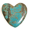 Hearts Number Eight Turquoise Heart - 49x49x5mm  N8HEL2 