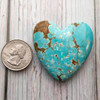 Number Eight Turquoise Heart - 48x45x8mm  N8H5EL3