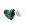 Hearts Chrysocolla-Cuprite & Native Copper Heart-Ray Mine-Arizona-35x35x5mm-CNH9 