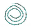 Turquoise Beads Baja Turquoise(Mexico) 4mm Round  BTR4c2 