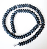 American Beads Black Pipestone(Utah) 8mm Rondell BP1 