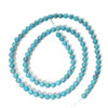 Turquoise Beads Nacozari Turquoise 4mm Rounds(Mexico) NTC4d 