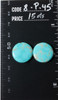 Turquoise Cabochons Number Eight Turquoise Nevada Set -15 cts   8-p-45 