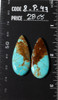 Turquoise Cabochons Number Eight Turquoise Nevada Set -28 cts   8-P-47 