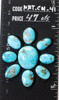 Turquoise Cabochons Campitos Turquoise Set (Natural) -18cts   NATCM-41 