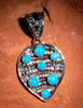 Sleeping Beauty Turquoise Sleeping Beauty w/SS Pendant-SBP705a 