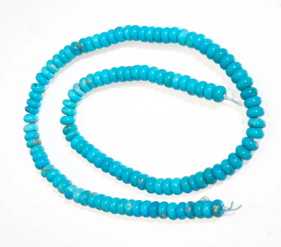  Sleeping Beauty Turquoise- 6mm Rondell SBRR6f1 