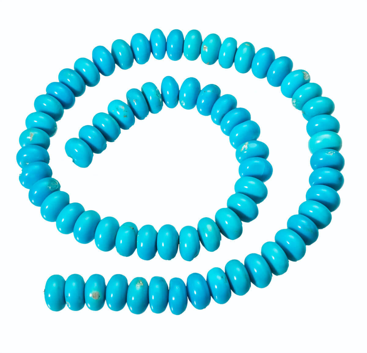  Sleeping Beauty Turquoise- 10mm Rondels SBR10b2 