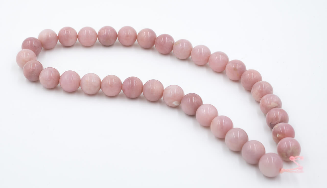 Beads Pink Opal(Peru) 12mm RD POR12f 