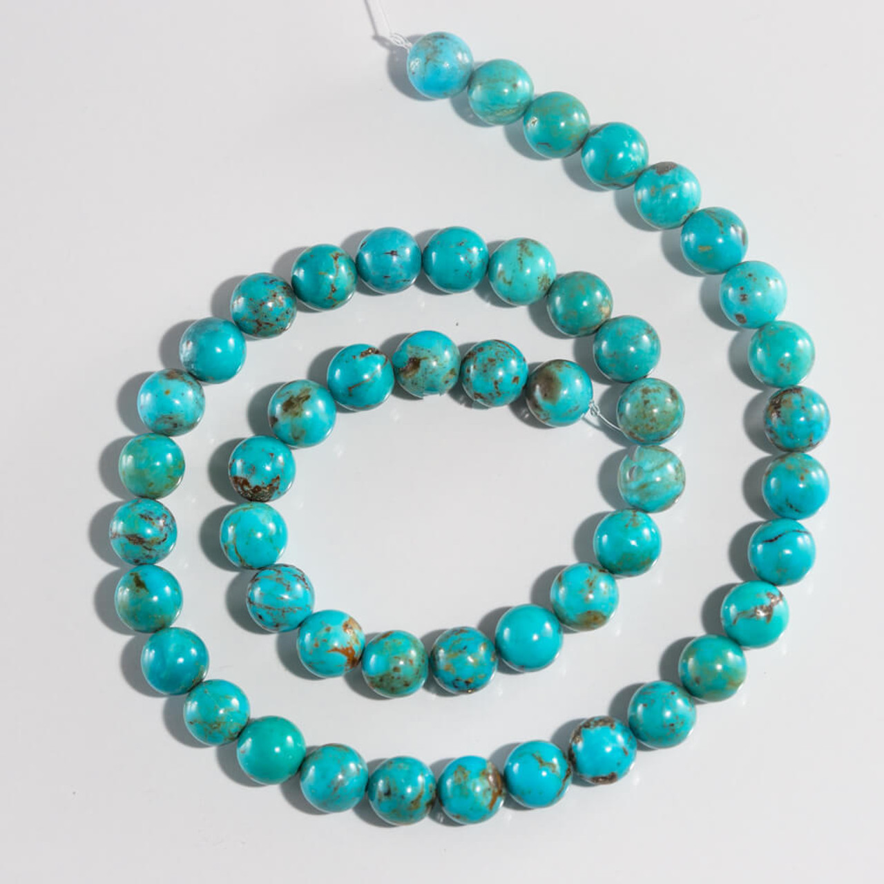 Turquoise Beads Campitos Turquoise(Mexico) 8mm Round TM8a 
