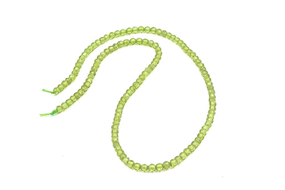 Beads Peridot(Arizona)3mm Faceted Rounds  PDRF3 