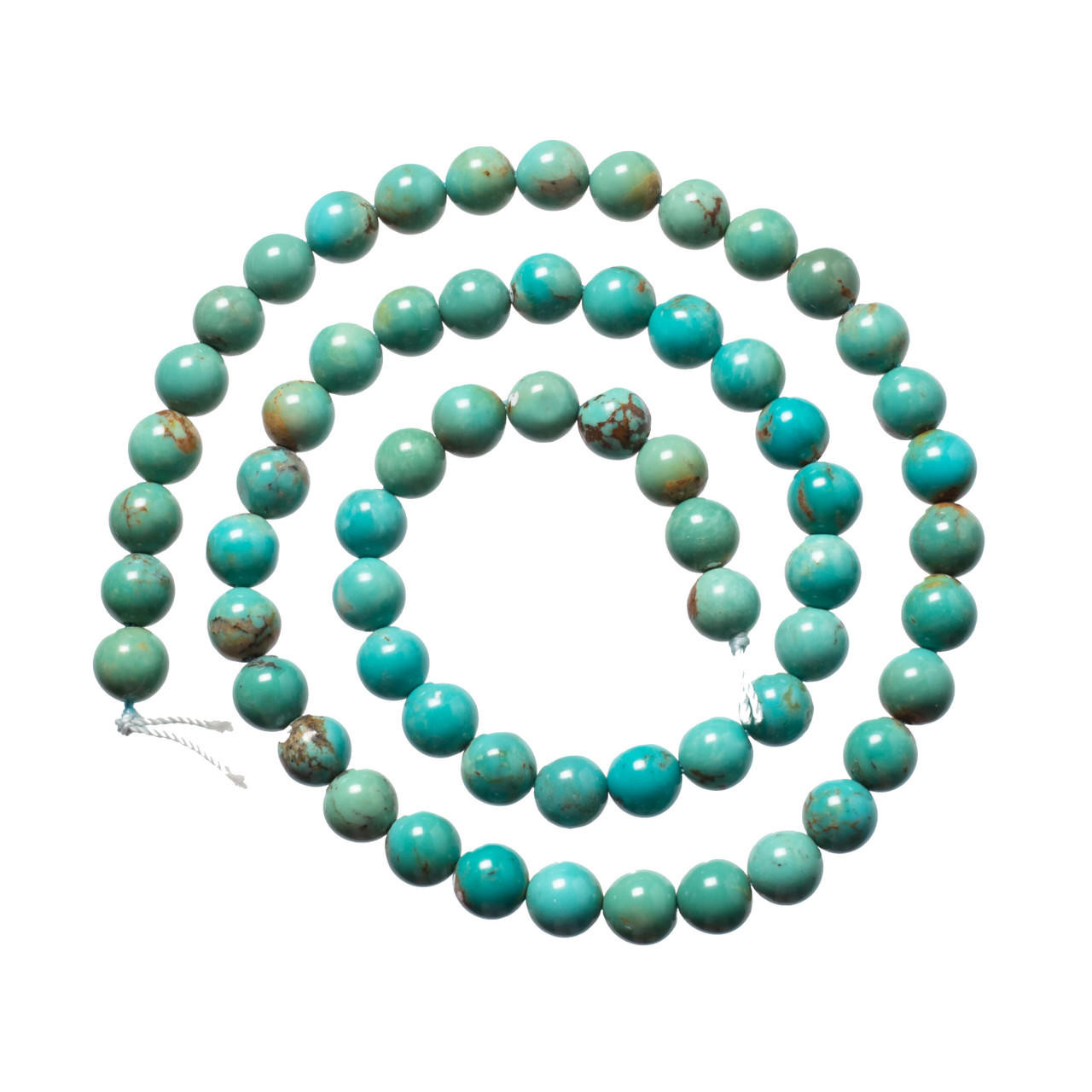 Turquoise Beads Baja Turquoise(Mexico) 6mm Round  BTR6f 